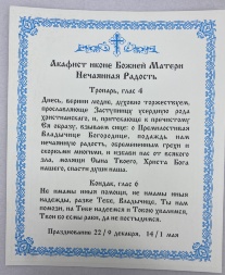 Ікона Богородиці "Несподівана Радість" 24х20см
