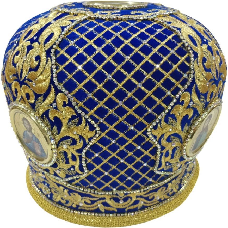 Митра "Сітка" синя