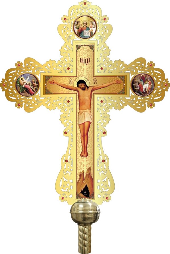 Запрестольний хрест № 4 55х84см