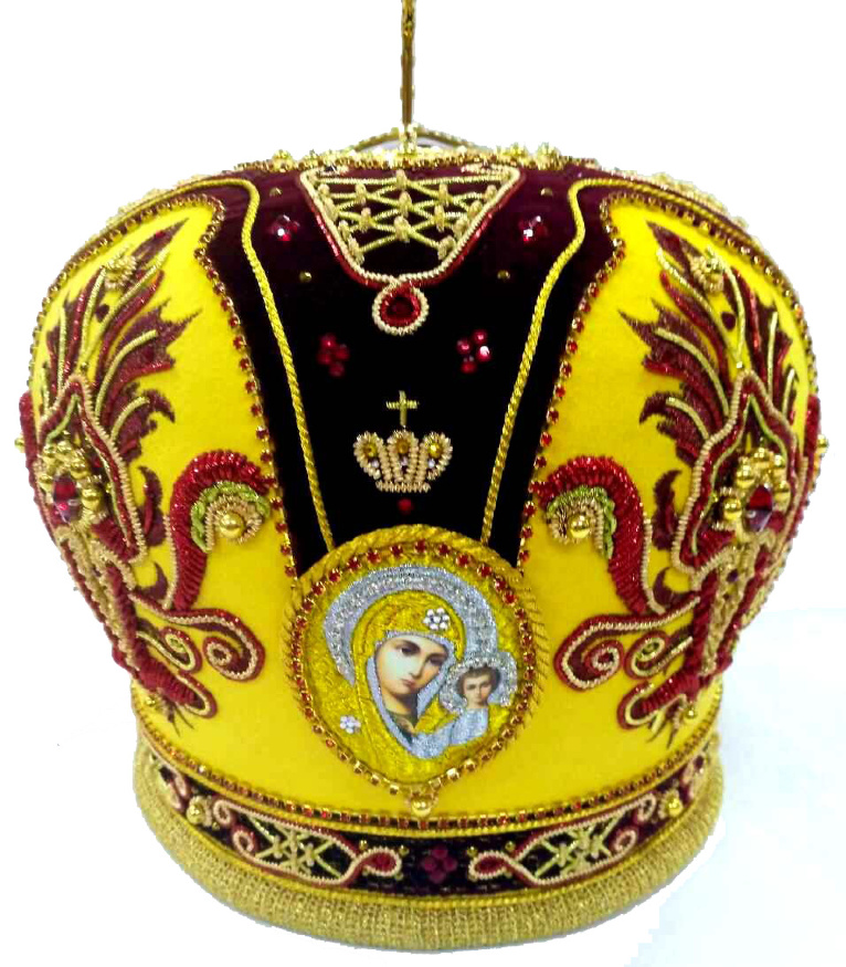 Митра "Вогник" жовта борд 