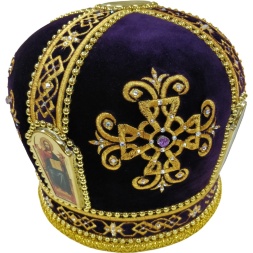 Митра "Хрест" фіолетова