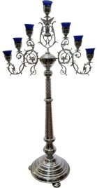 Семисвічник запрестольний №4 - 2. (ангел, алюм.)