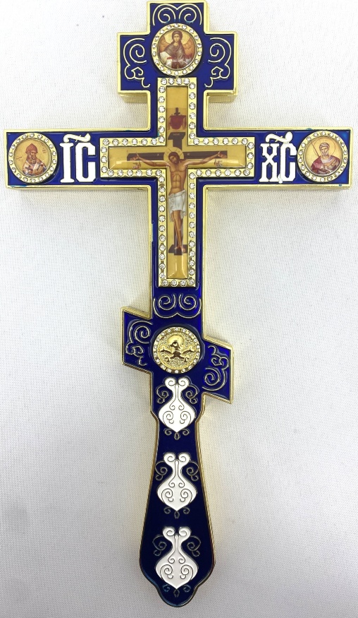 Хрест напрестольний кит. №3, друк Спас 26х14,5см