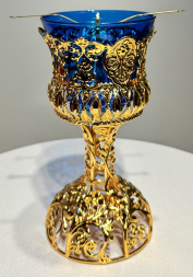 Лампада напрестольна вис. (Кит.) 21х10,5см