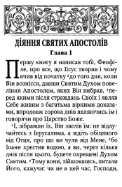 Апостол (українською мовою) 17х13см