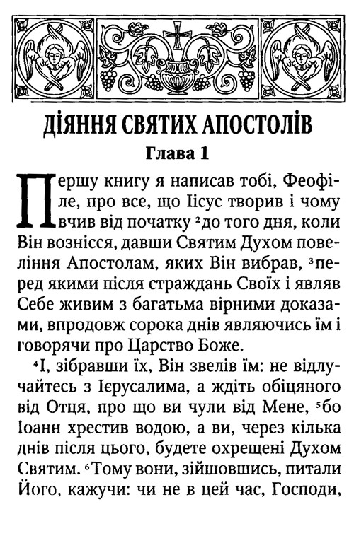 Апостол (українською мовою) 17х13см
