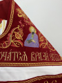 Комбіноване облачення священника вишите на оксамиті, з вишитими іконами, вишивка "Пасхальна"