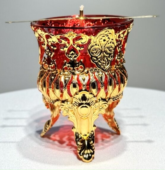 Лампада напрестольна низьк. (Кит.) 13,5х11см