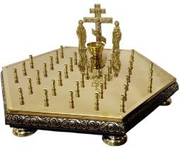 Панахидна кришка шестигранна 67х57см, 37св. (висота 10-30,5см)