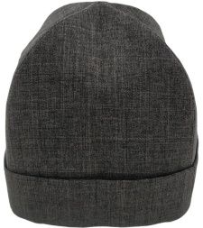 Скуфія літня з відворотом, льон-габардин