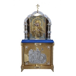Кіот на 2 колони з іконою Богородиці Володимирська (ікона)