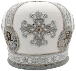 Митра "хрест" біла