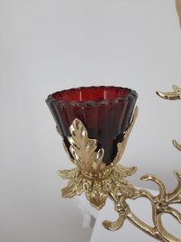 Семисвічник напрестольний №9 - 1, (емаль, лат.),Висота 54см, довжина 68 см