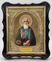 Ікона свт. Сергій Радонезький 28х24х3,5