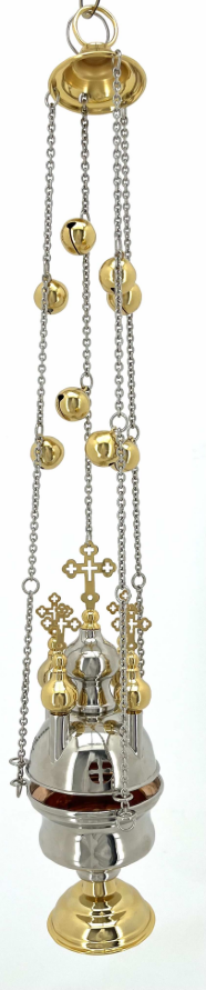Кадило п&#039;ятикупольне, комбіноване, з дзвіночкми