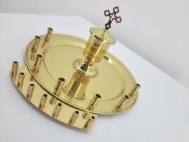 Набір для соборування, латунь, без стручців, Ф30,4см висота 18см,без стрючиць