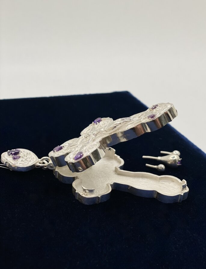 Хрест наперстний - мощовик (срібло)