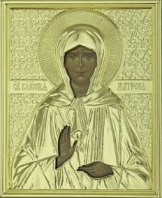 Ікона блаж. Матрона в різі 9х11