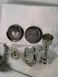 Євхаристійний набір та принадлесті 0,25л, нікелювання