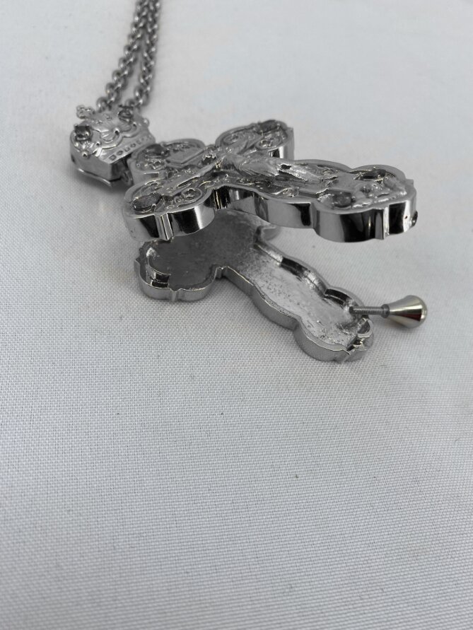 Хрест наперстний - мощовик 12х6,5см (покриття нікель)