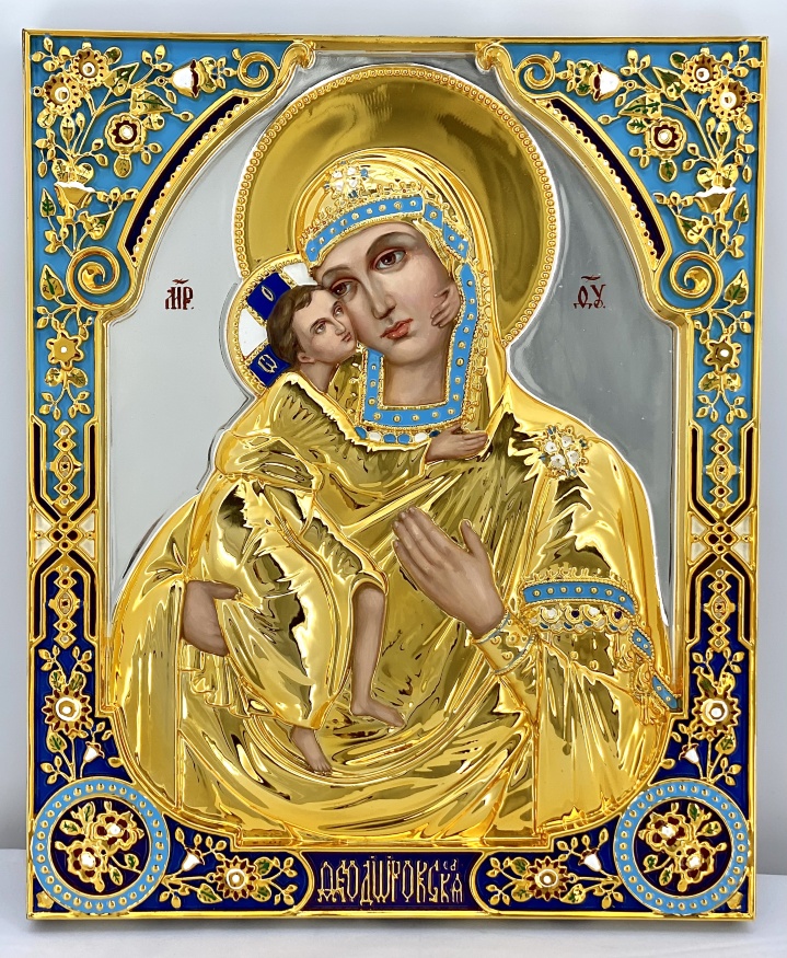 Ікона Богородиці "Феодорівська" (живопис, зол. ср.)