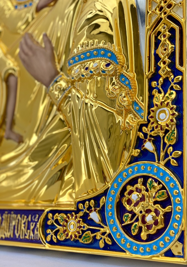 Ікона Богородиці "Феодорівська" (живопис, зол. ср.)