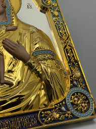 Ікона Богородиці "Феодорівська" (живопис, зол. ср.)