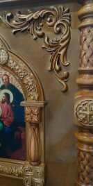 Облачення на престол. Дерев'яний оклад