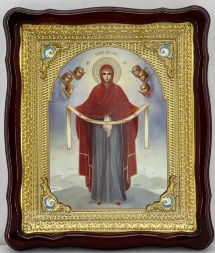 Ікона Богородиці "Покрова" 48х42см