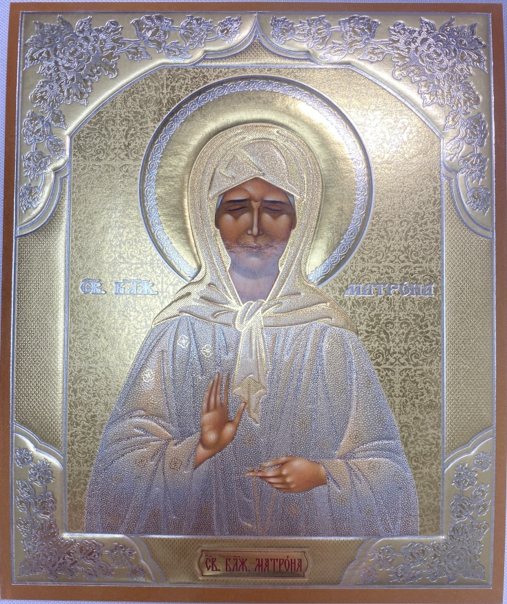 Ікона св. блаж. Матрона (З. Ф.) 18х15