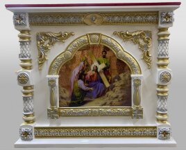 Престол 100х100см внутр. (103х124х124см) на 1 колону