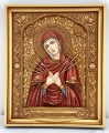 Ікона Богородиці "Семистрільна" (живопис, різьблена)