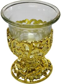 Лампада настільна (пластик) зол.