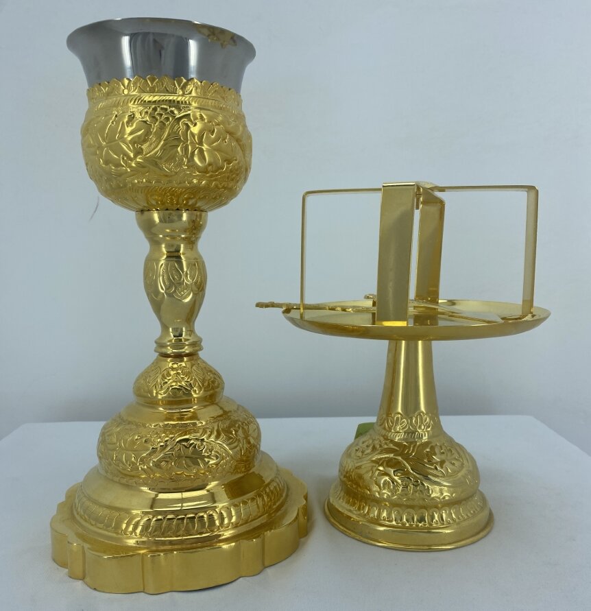 Євхаристійний набір 0,5л &quot;Виноград&quot; зол.