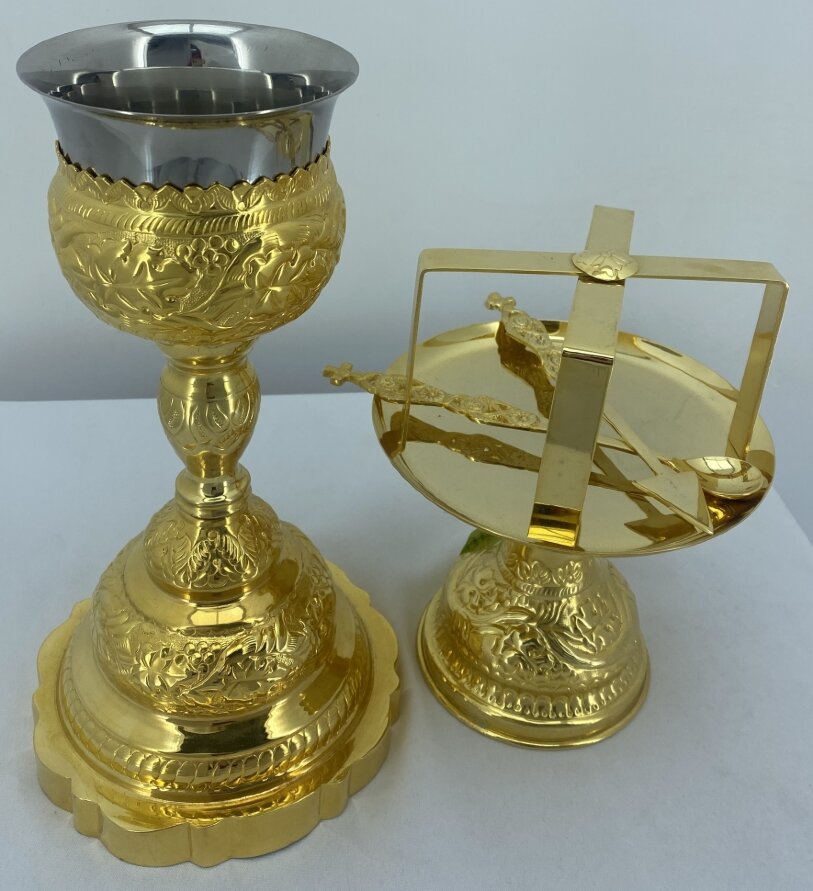 Євхаристійний набір 0,5л &quot;Виноград&quot; зол.