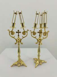 Дикирій-трикирій, позолота, висота 41см ширина 14,5см