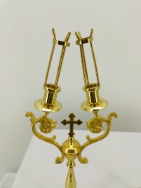 Дикирій-трикирій, позолота, висота 41см ширина 14,5см