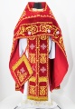 Облачення священника, вишите на оксамиті, вишита середина, з вишитим галуном
