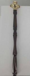 Підсвічник Дияконський, в руку, (фігурна ручка дерево) 59см