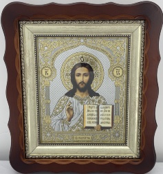 Ікони "Вінчальна пара" ((літ куп. квітка)) кор. без пат.) 27х24см