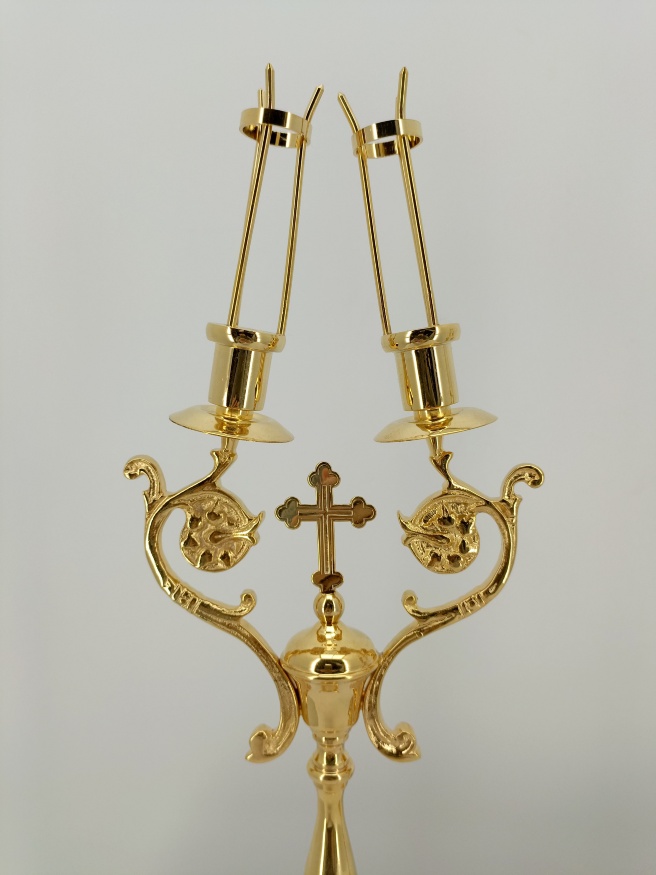 Дикирии-трикирии (латунь) висота 41см ширина 14,5см