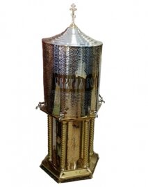 Водосвятний бак, алюміній, шестигранний, 150л