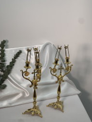 Дикирій-трикирій, позолота, висота 41см ширина 14,5см