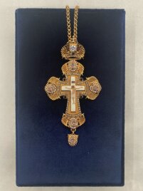 Хрест наперстний 14,5х7,5см (золото)