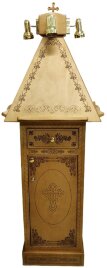 Аналой кліросний (дер.) 60х60см, (висота 165-110см)