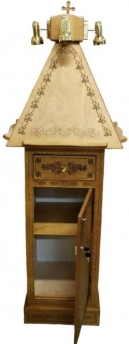 Аналой кліросний (дер.) 60х60см, (висота 165-110см)