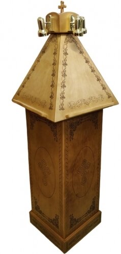 Аналой кліросний (дер.) 60х60см, (висота 165-110см)