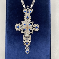 Хрести наперсні металеві